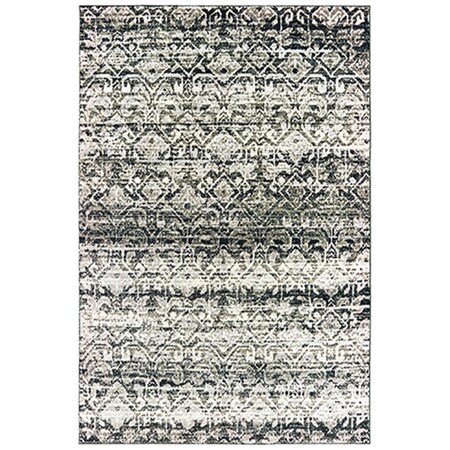 Oriental Weavers 3 ft. 10 in. x 5 ft. 5 in. Bowen Rectangular Area Rug Grey B042H2117165ST
